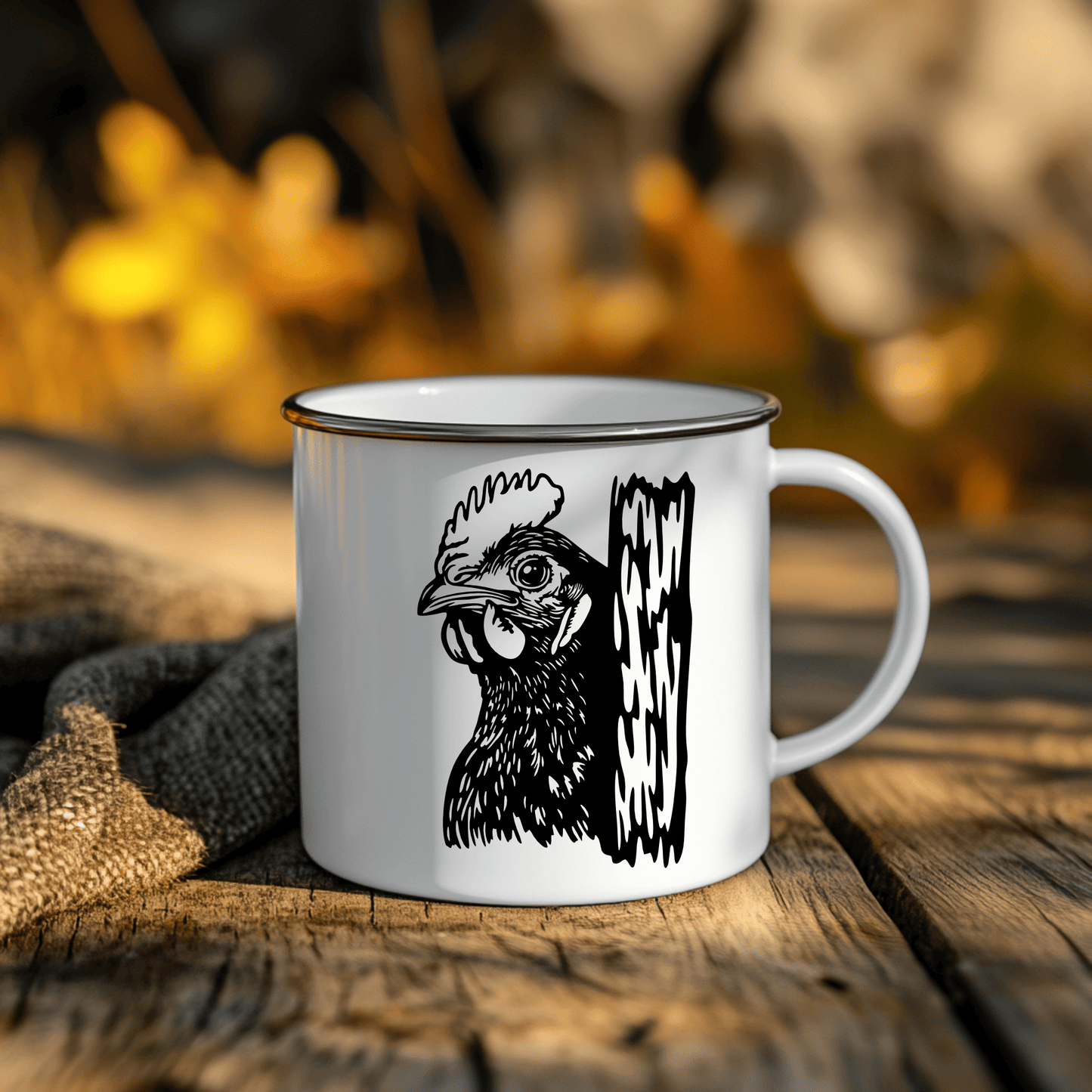 Peeking Chicken SVG for Cricut Projects, DXF for CNC & Sublimation Art