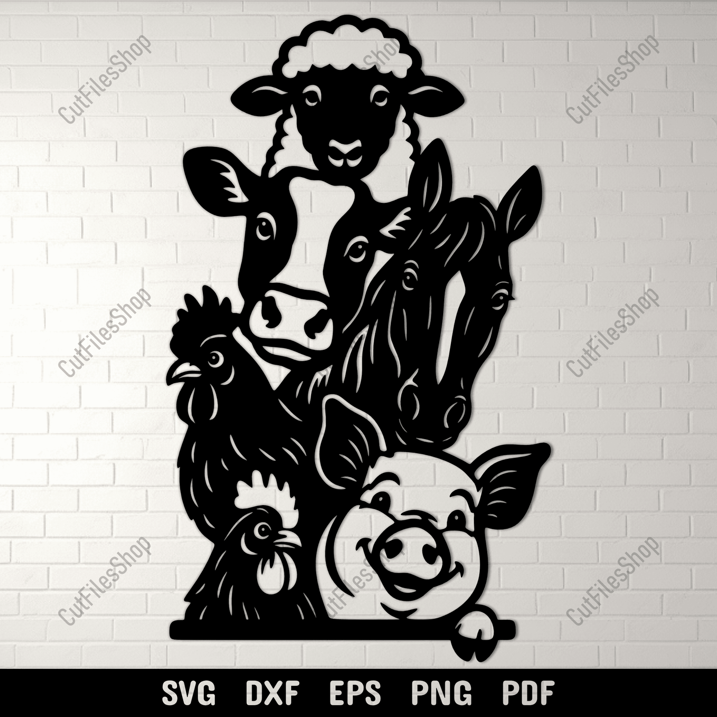 Funny peeking goat SVG file