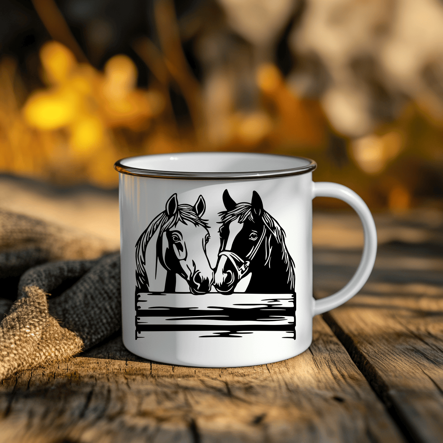 Horse DXF for Plasma & Laser Cutting, SVG for Crafts, Camping mug svg design