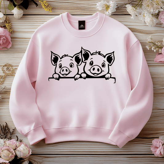 Cute Pig SVG, Cut Files for Cricut Projects, Silhouette Piglet Design, Laser Engraving Template