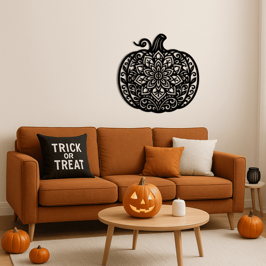 Intricate pumpkin DXF design for CNC plasma and laser cutters