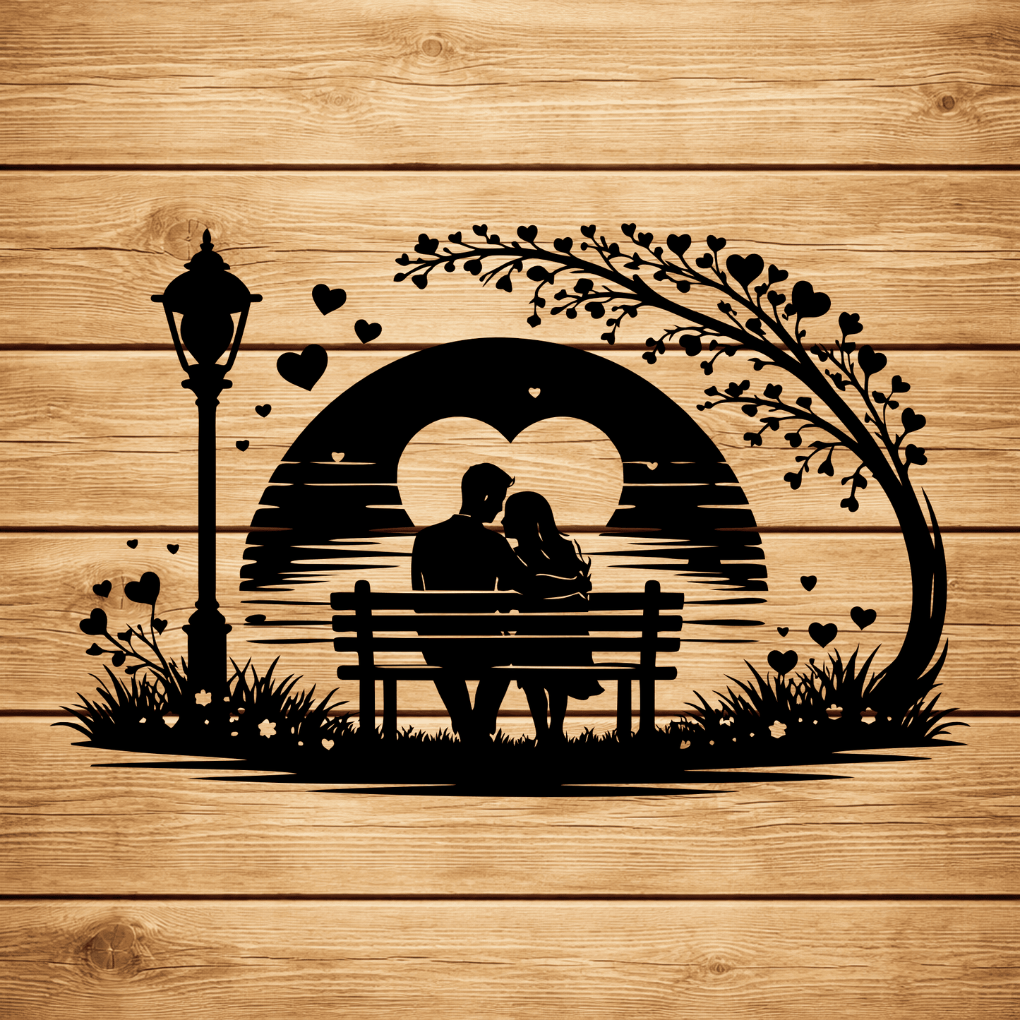 Wedding romantic couple SVG PNG for Silhouette, xTool and sublimation printing