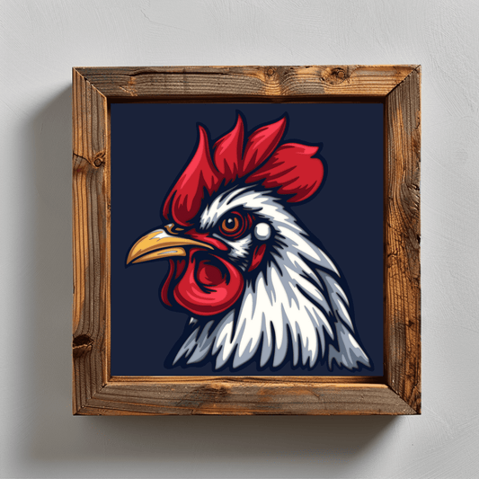 Rooster 3D Shadow Box SVG, Layered SVG for Cricut, DXF Silhouette, Laser Cut, DIY Home Decor, Papercut Template - Cut Files Shop