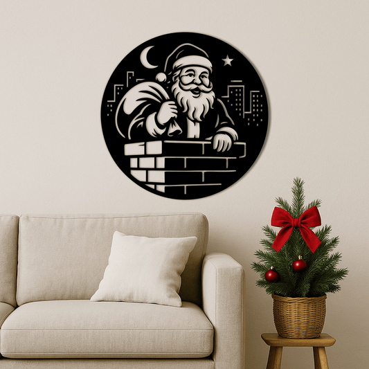 Christmas Santa DXF design for CNC plasma and laser cutters