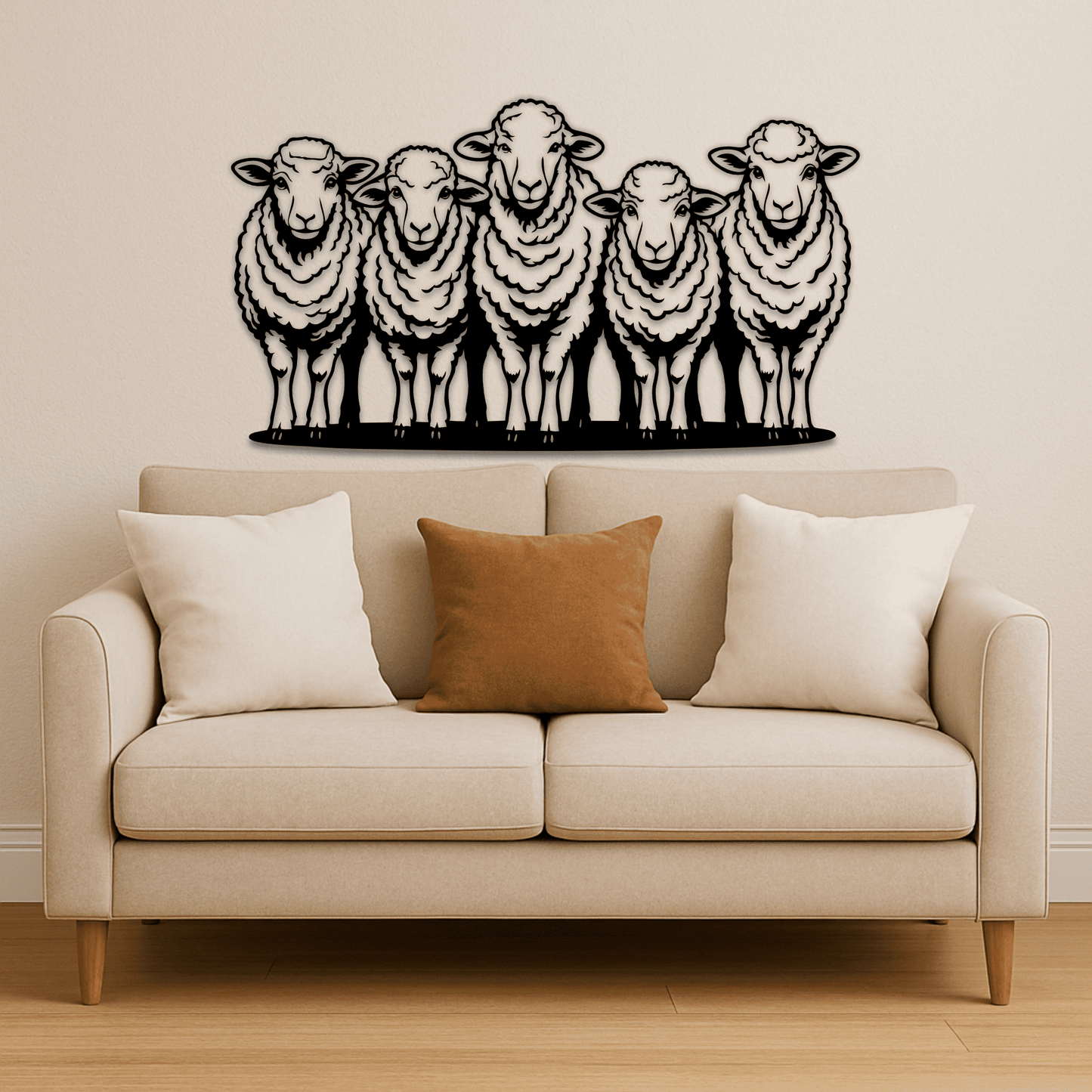 Farm animal silhouette SVG for CNC cutting