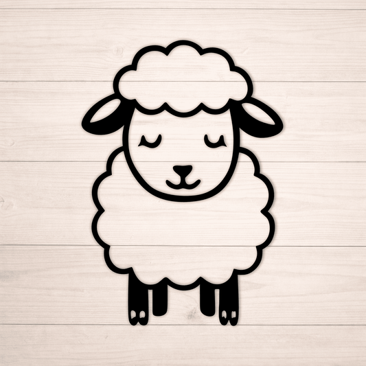 Farm animal sheep SVG vector for laser cutting and CNC projects
