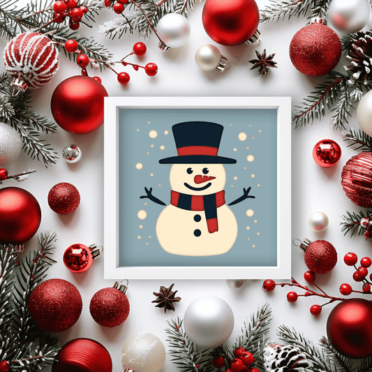 Snowman 3d Layered Svg for Cricut, Silhouette, Paper 3D Art, Unigue Christmas Gift DIY - Create Now!