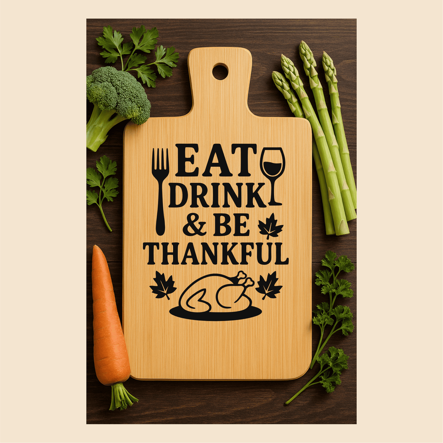 Fall kitchen sign SVG for laser engraving