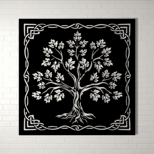 Tree Panel DXF for Laser and Plasma Cutting, DIY Art Screen SVG for Cricut, Cut files shop