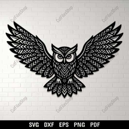 Tribal owl SVG cutting file for Cricut and Silhouette