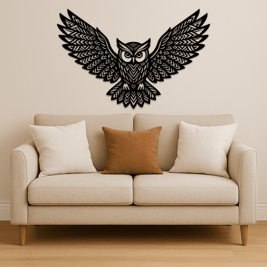 Majestic owl vector EPS for rustic or boho décor