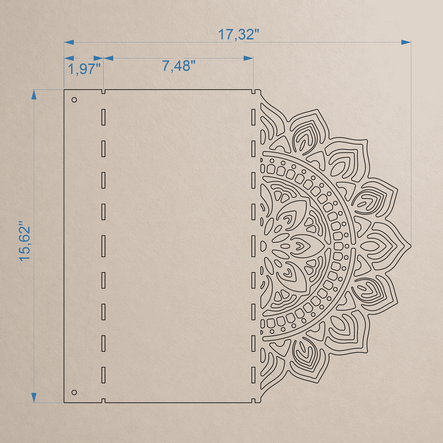 decorative wall shelf vector file for metal fabrication