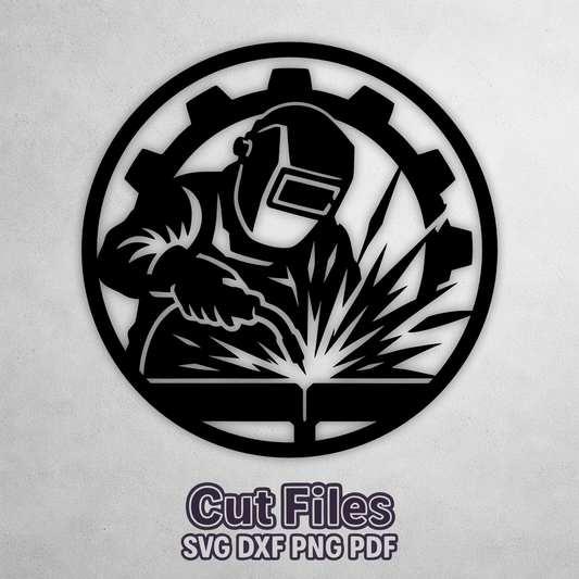 Welding metal wall art for CNC plasma and laser cutting machines.