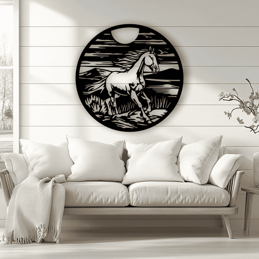 Wild Horse Cutting Files – DXF for CNC & Plasma, SVG for Silhouette