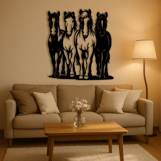 Running horse bundle EPS vector design for wall art