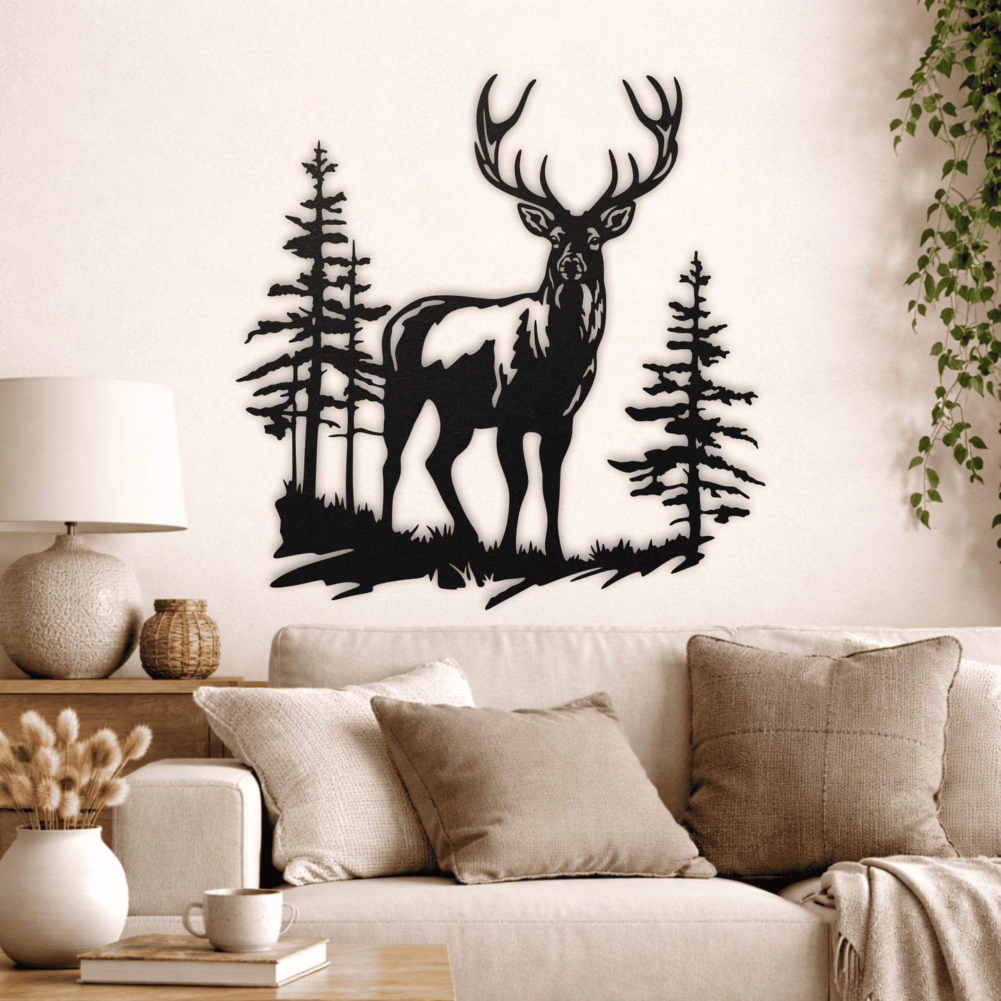 Deer wildlife SVG for metal wall art