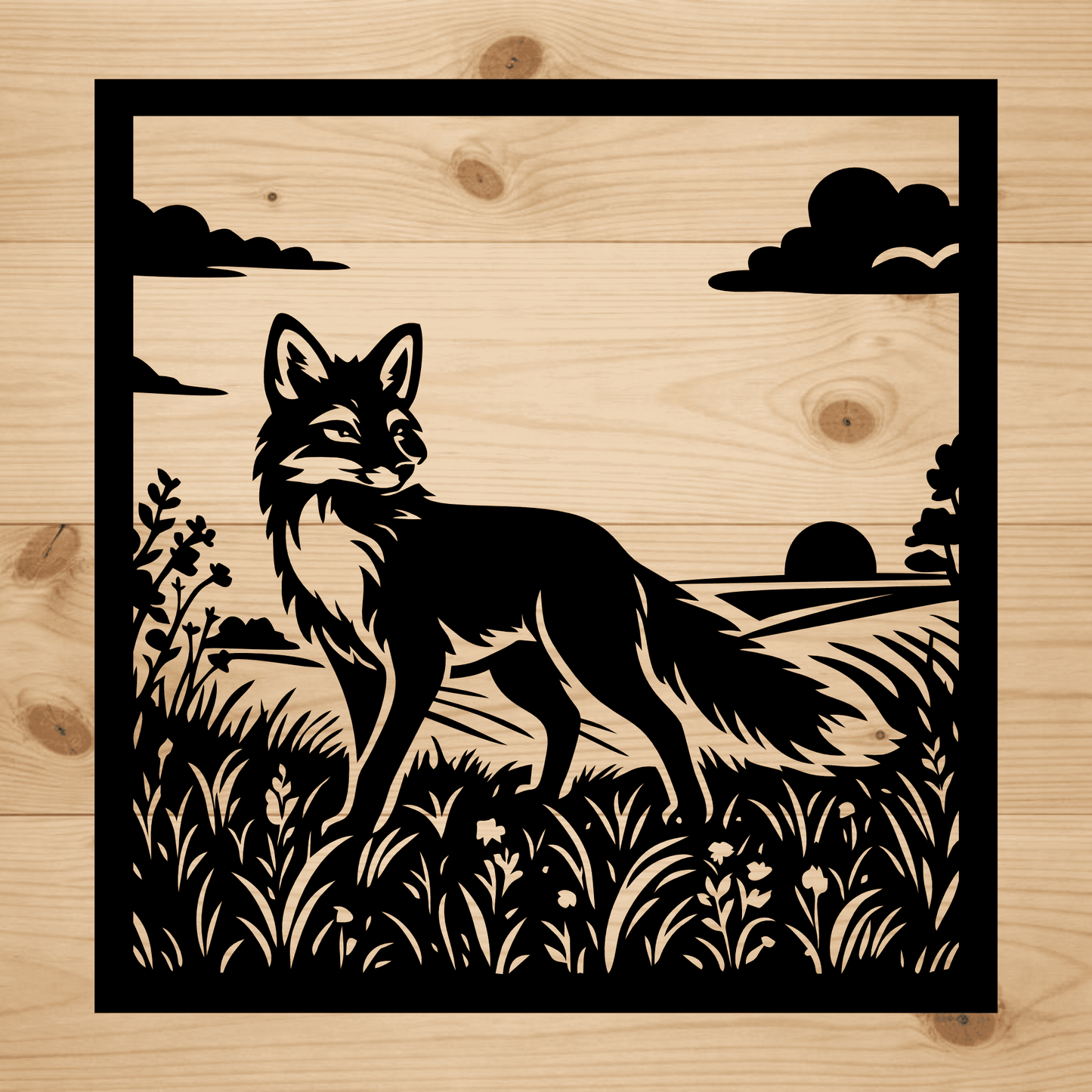 Fox silhouettes SVG EPS for Cricut, sublimation and crafts