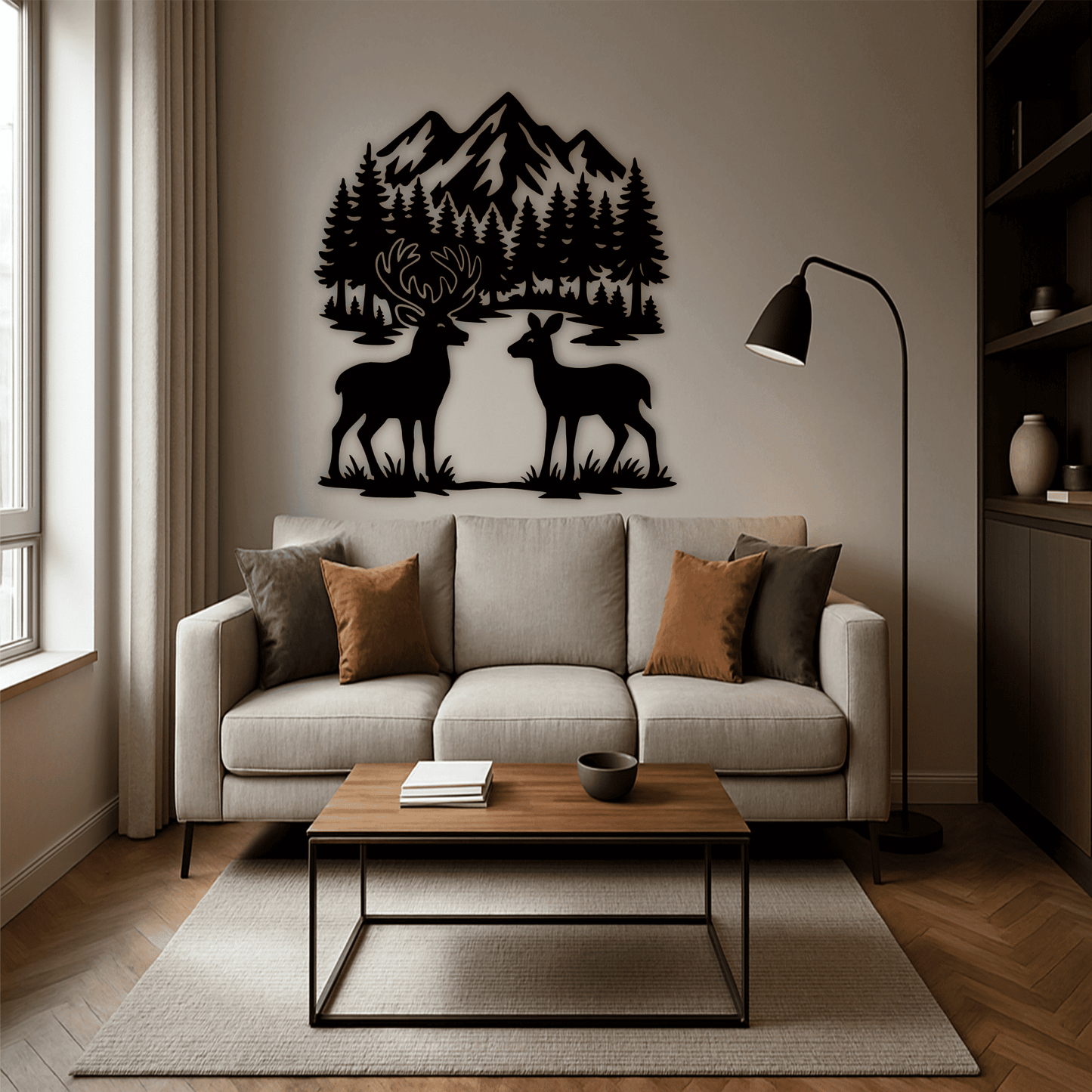 CNC-ready wildlife artistic cuts