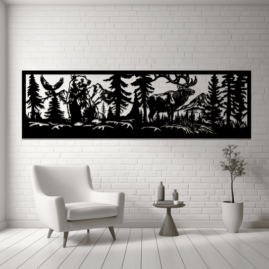 Wildlife Railing Designs Vector, CNC & Laser Cut Panels DXF Files