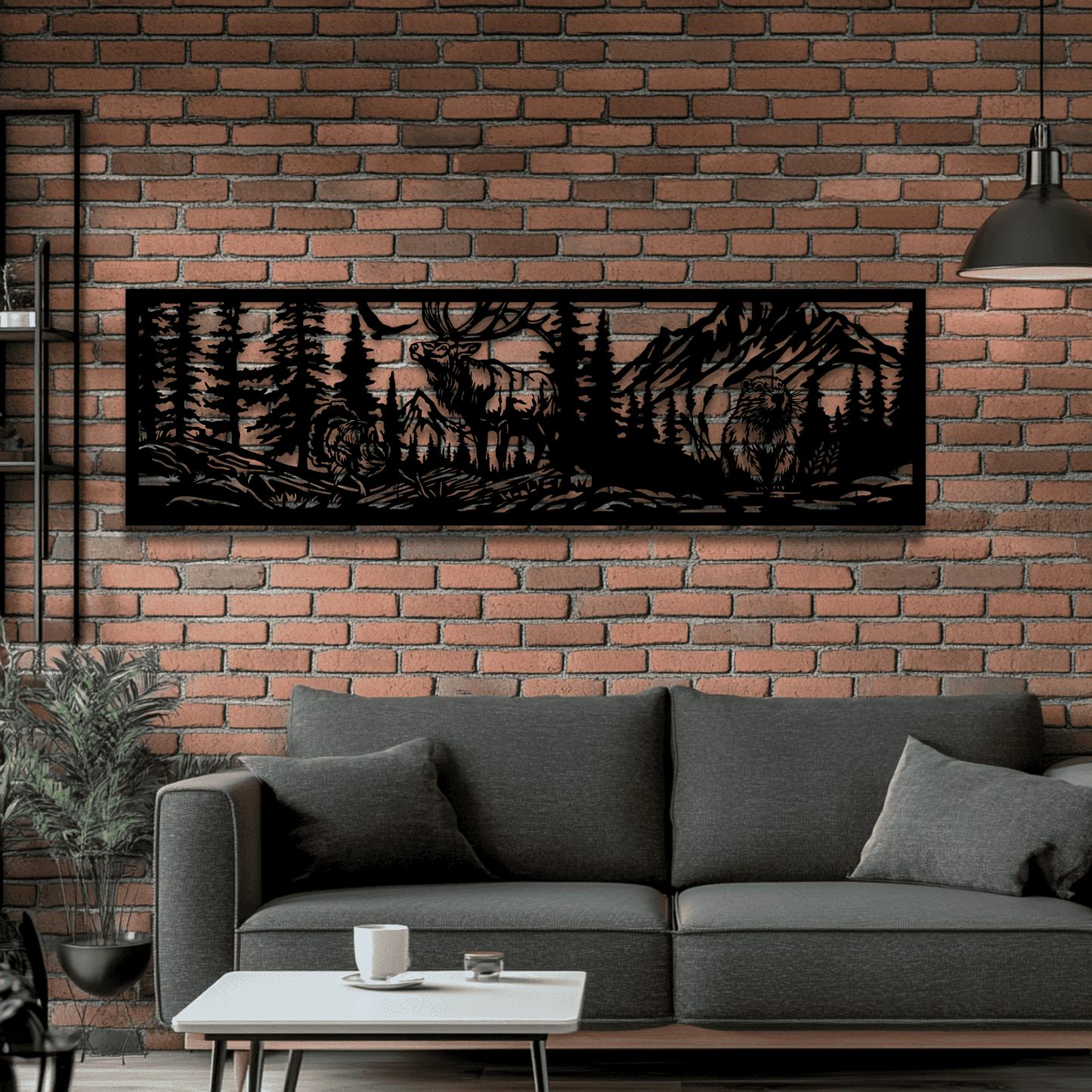 Wildlife Panels Dxf, Bear, Deer, Wolf, Beaver Svg files, Railing CNC Designs