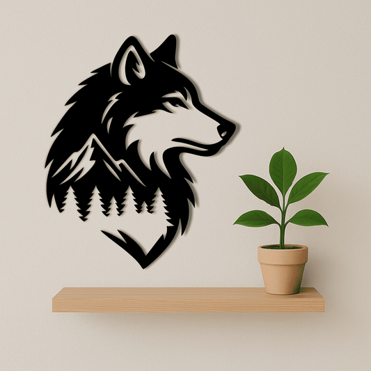 wolf forest cricut file