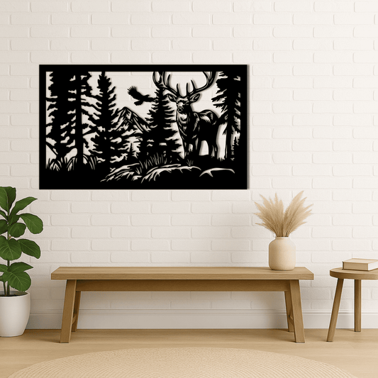 elk mountain laser cut file