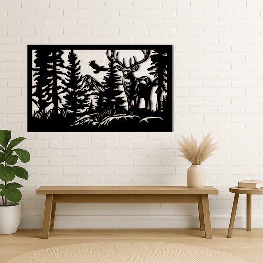 elk mountain laser cut file