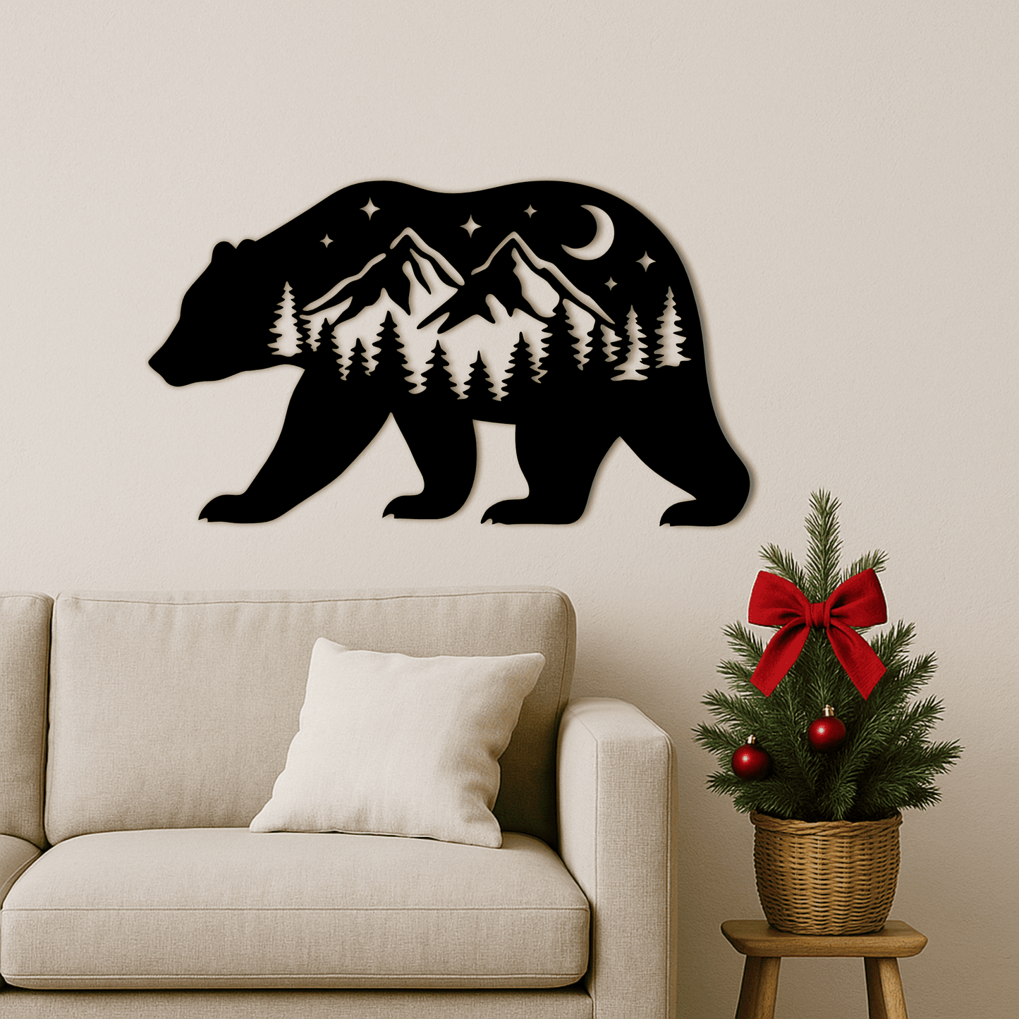 Wildlife PNG bundle with swan, wolf, bear mountains, and nature scenes