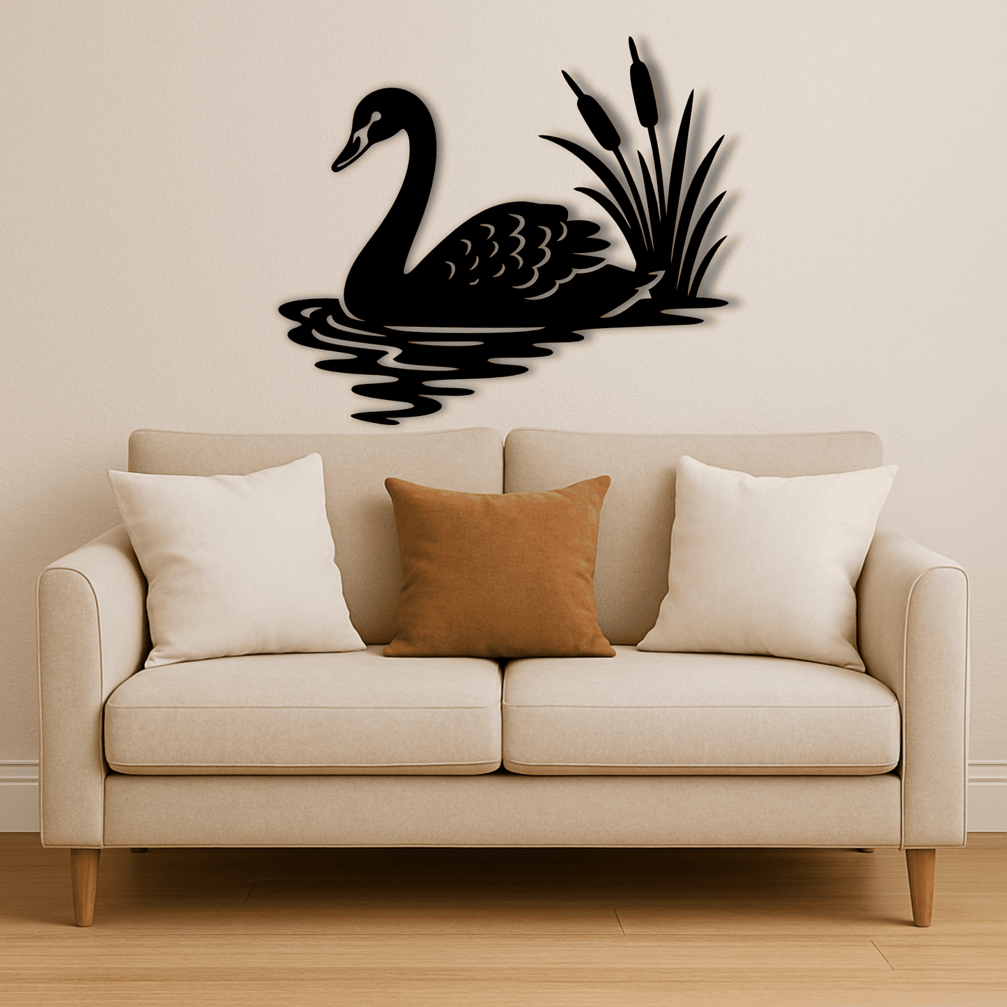 Swan DXF, Wildlife silhouette SVG bundle for Glowforge and CNC cutters