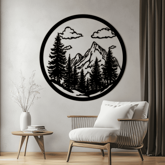 Mountains DXF & SVG – CNC, Laser & Cricut Cutting Files