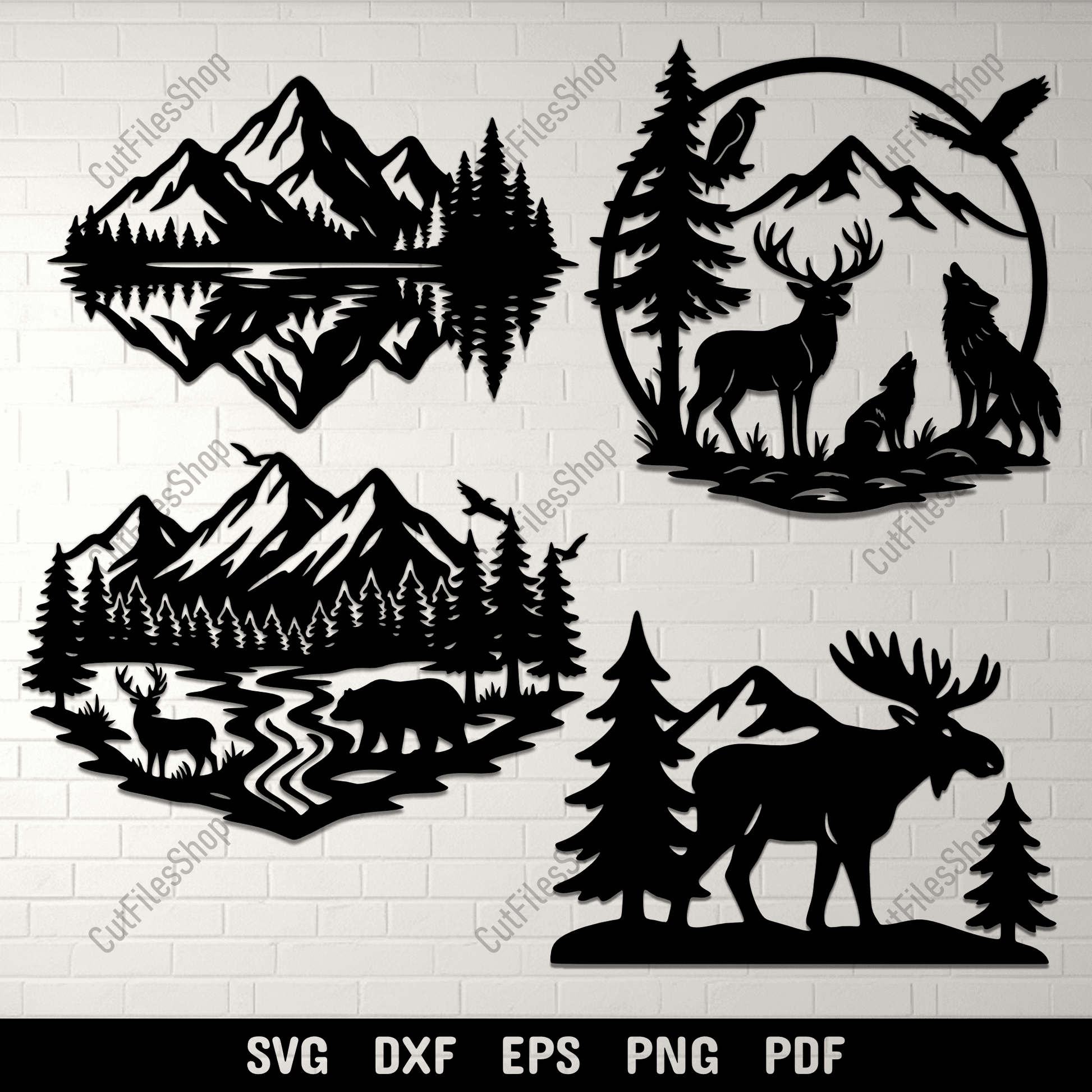 Forest animal SVG cut files