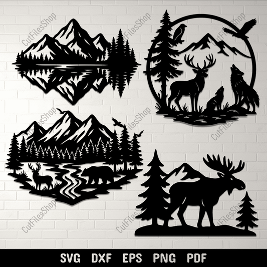 Forest animal SVG cut files