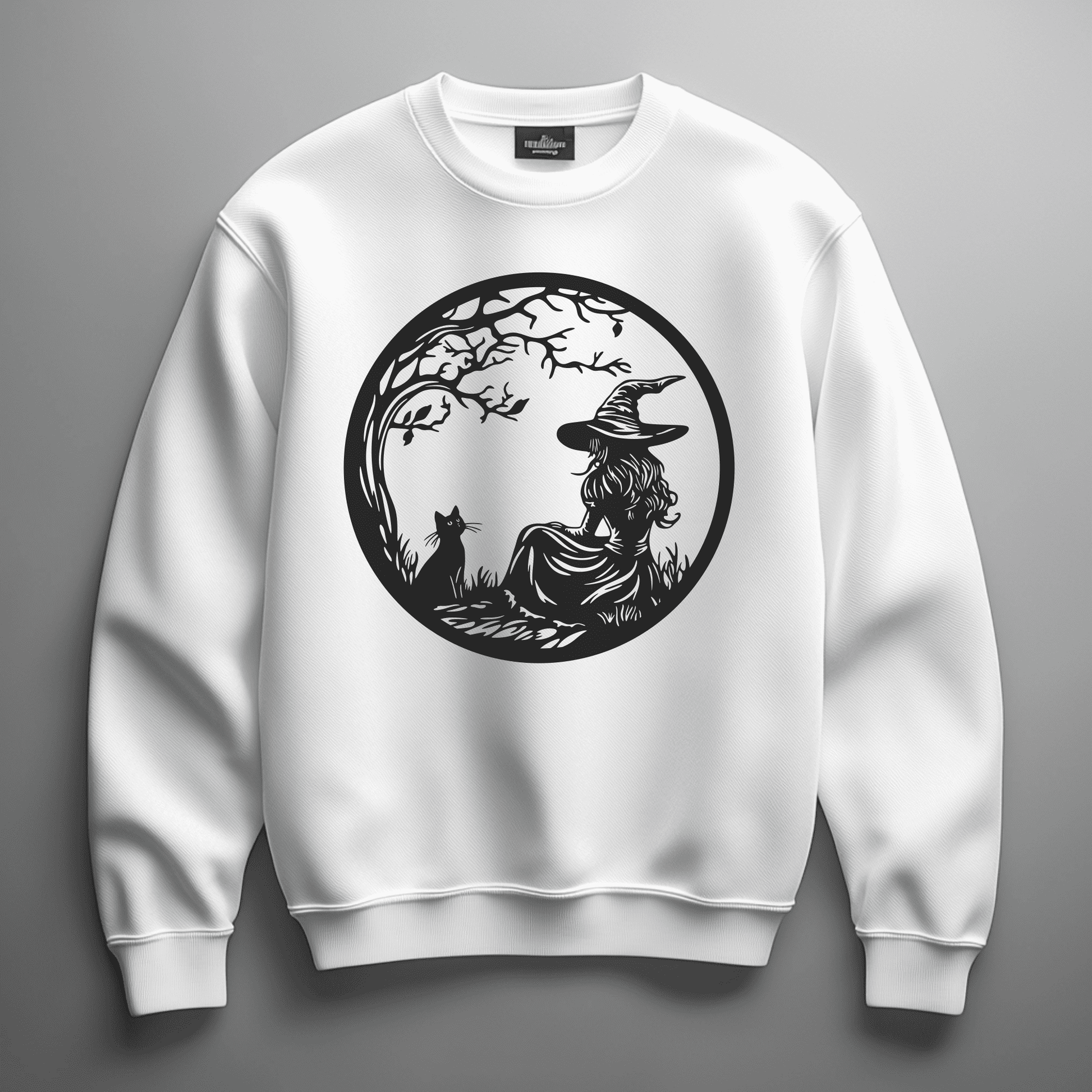 Halloween Witch SVG & DXF for CNC, Cricut & Silhouette Cut Files, DIY T-Shirt and Decor, Cuttable svg files