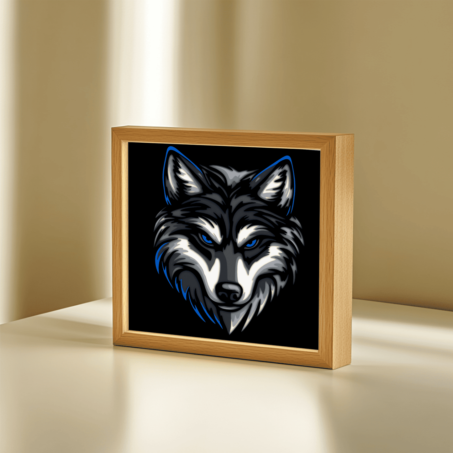 Wolf 3D Layered Cut Files – CNC, Laser & Papercraft Design