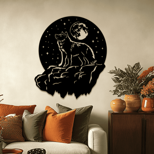 Standing Wolf DXF SVG Files – CNC, Cricut, and Wall Decal Designs