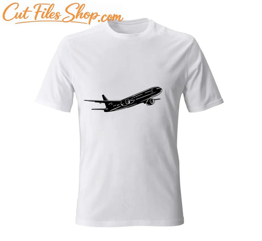 Airplane cut file, svg for silhouette, travel svg, wall decor svg, dxf for laser - Cut Files Shop