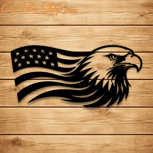 American eagle SVG DXF for Cricut, Silhouette and xTool laser