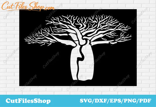 Baobab panel dxf for laser cutting, DXF for Vinyl Cutting, SVG for Cricut, Cutting Machines Files - Cut Files Shop