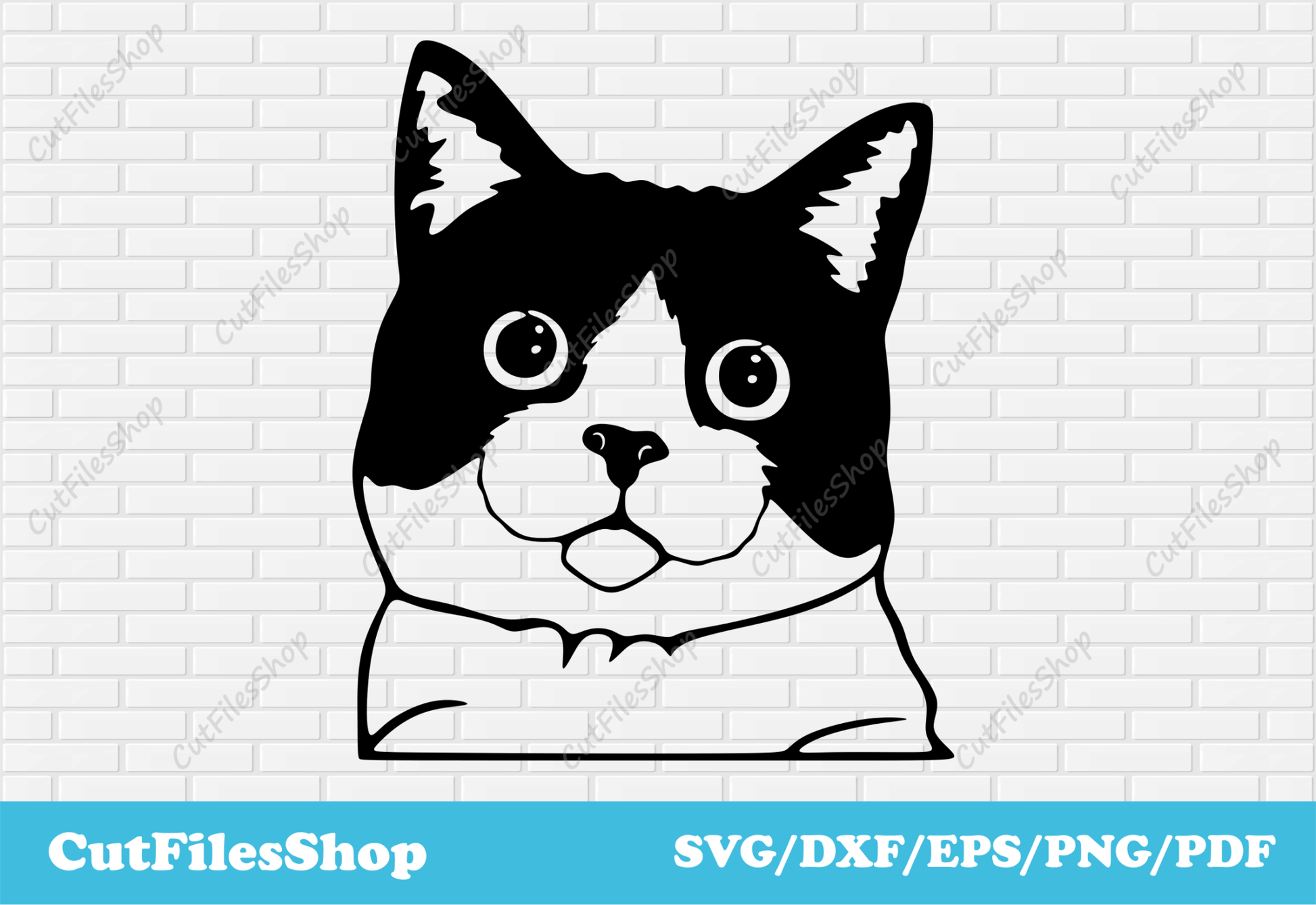 Cat dxf file, svg files for crafting, cute svg images, png for sublimation, dxf for laser cut - Cut Files Shop