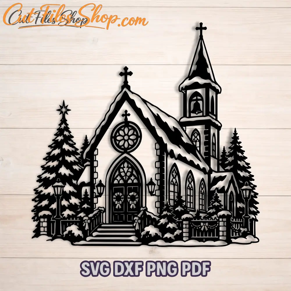 Christmas winter village SVG for CNC, plasma, Cricut and Silhouette projects