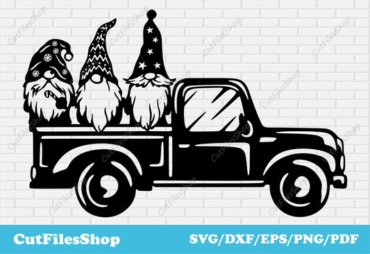 Christmas gnomes svg for cricut, DXF Christmas decor making, Craft machine files, Christmas images - Cut Files Shop