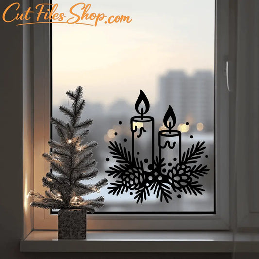 Holiday ornament and winter scene designs for CNC and Cricut
