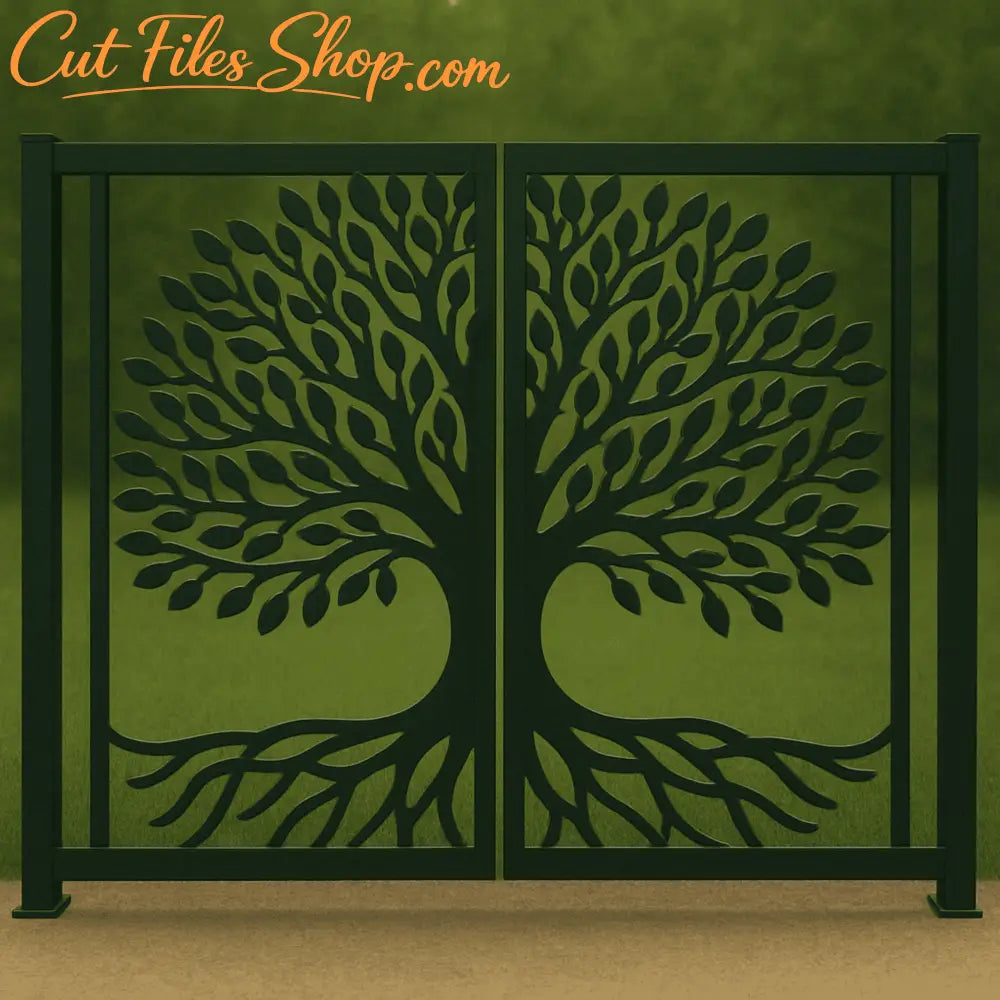 Tree SVG CNC vector design for plasma projects