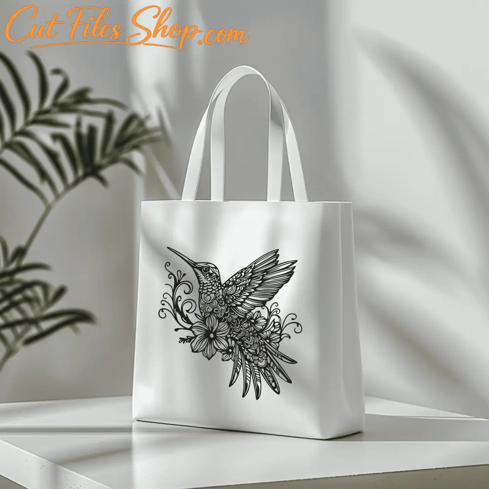 SVG design of bird in motion for laser