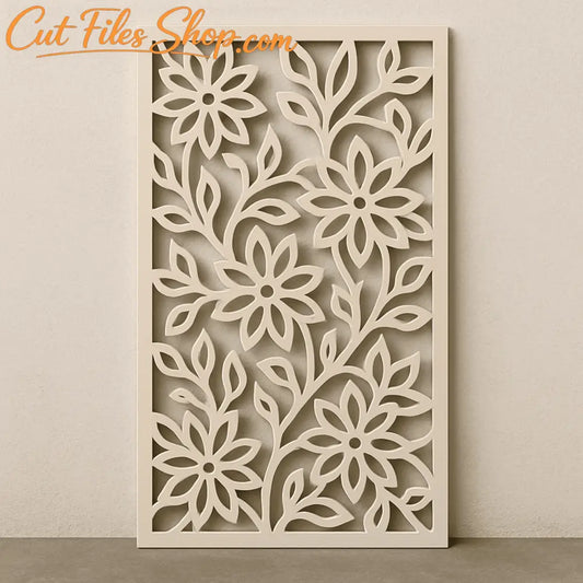 Decorative floral panels SVG DXF for xTool, Silhouette and laser projects