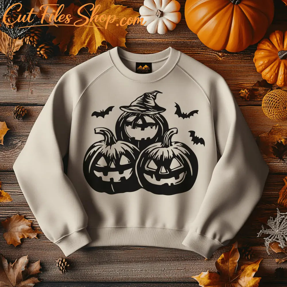 Spooky Halloween Pumpkin SVG: Design Your Own T-shirts