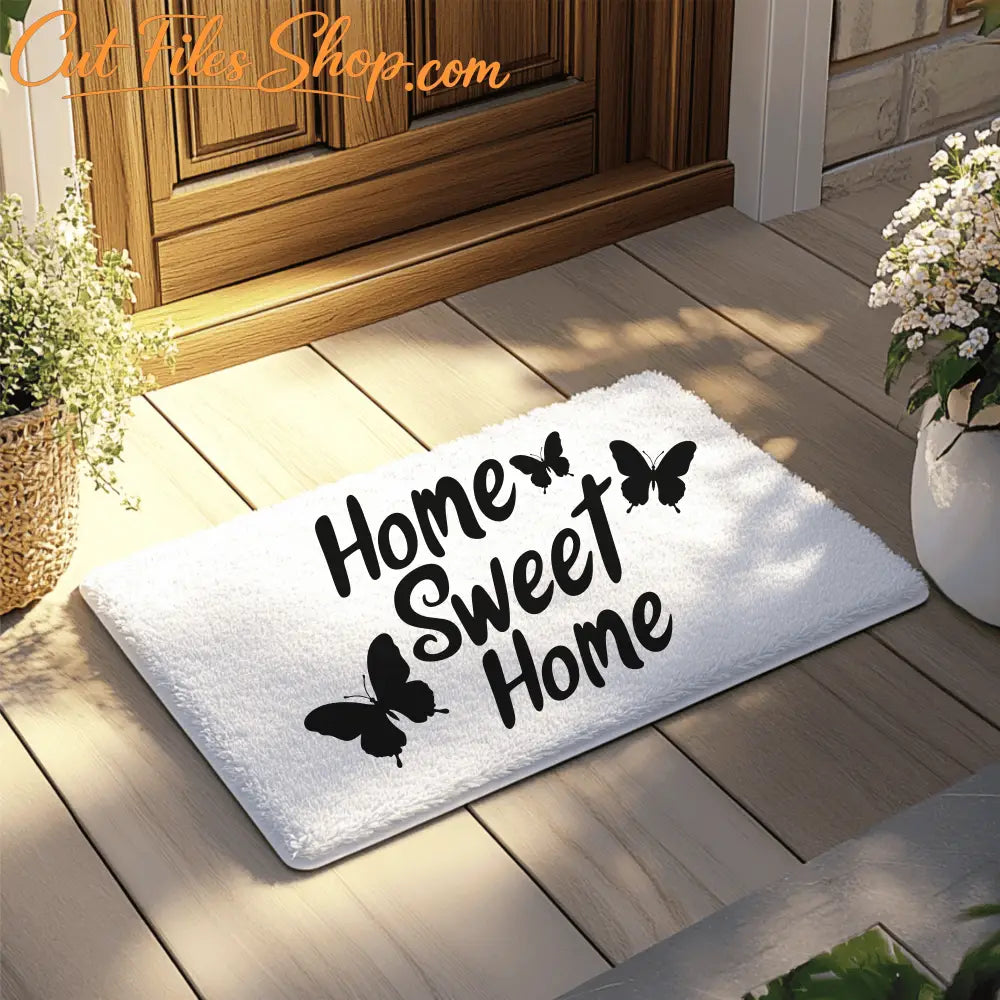 Download Home Sweet Home Outdoor Mat Template Svg