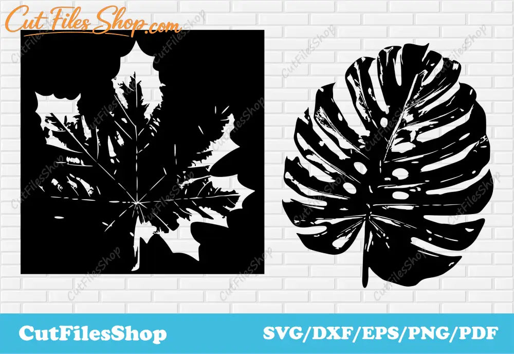 Leaves panels DXF for laser cutting, Monstera leaf svg, Maple leaf dxf, Paper cutting svg, Printable dxf files, free dxf panels, free svg files for cricut, t-shirt vector free download, svg craft, svgs files, free svg designs, free svg download