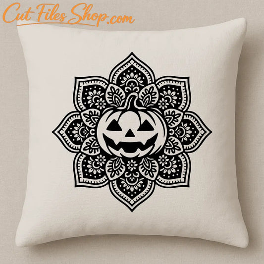 Halloween pumpkin SVG cut file for laser cutting