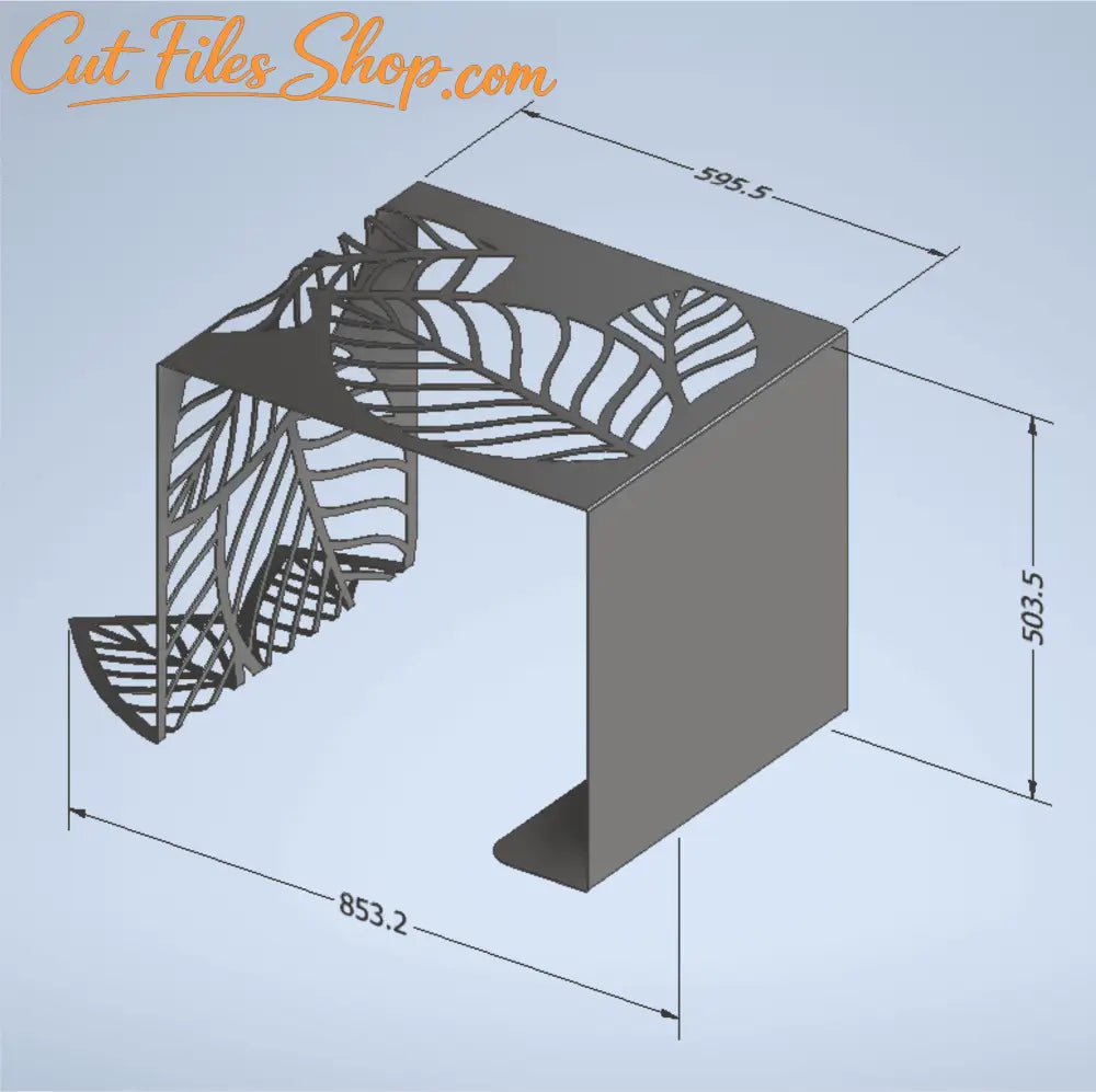 Modern magazine holder and plant stand CNC files